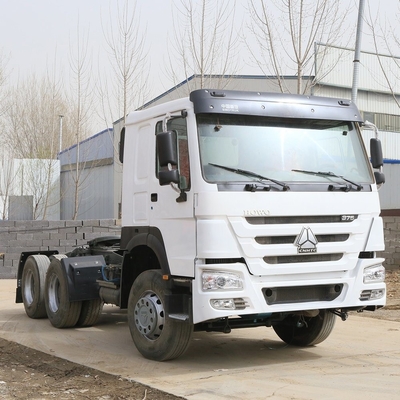 Used Sinotruk HOWO 6X4 10wheel 375HP White Tractor Truck Head with Customized Request