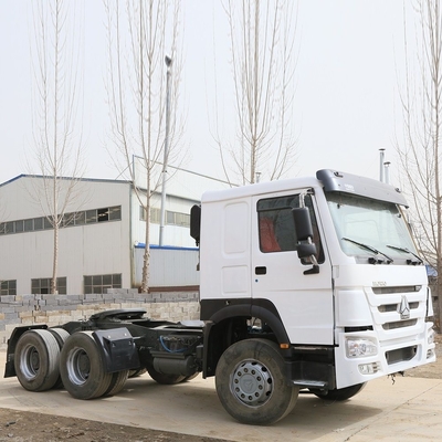 Used Sinotruk HOWO 6X4 10wheel 375HP White Tractor Truck Head with Customized Request