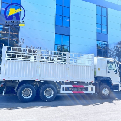 Transport Used 6X4 4X2 Box Cargo Truck with Ventral Tipper Hydraulic Lifting Used