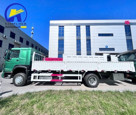 Transport Used 6X4 4X2 Box Cargo Truck with Ventral Tipper Hydraulic Lifting Used