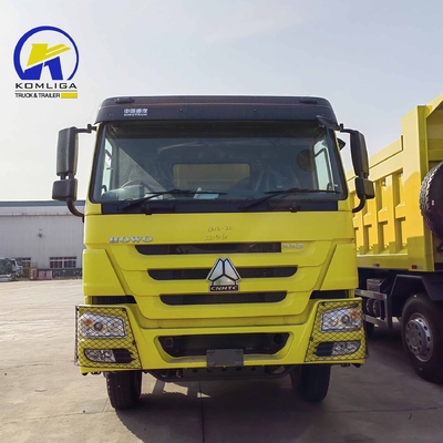 10wheels Tipper Second Hand HOWO 371HP Used Dump Truck Blue with Zf8118 Steering System