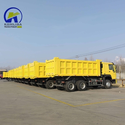 10wheels Tipper Second Hand HOWO 371HP Used Dump Truck Blue with Zf8118 Steering System