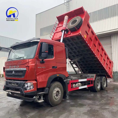 Sinotruk HOWO 10 Wheel Dump Truck 371HP Second Hand Tipper Truck with Yellow Seats ≤5