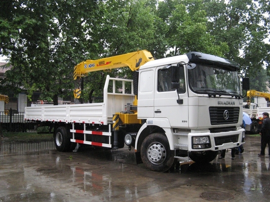 Used Shacman 4X2 Crane Truck with Hf9 Front Axle and Ventral Tipper Hydraulic Lifting