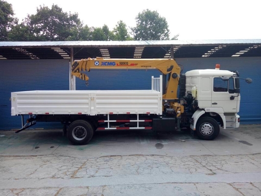 Used Shacman 4X2 Crane Truck with Hf9 Front Axle and Ventral Tipper Hydraulic Lifting