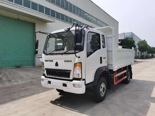 Shacman HOWO 4X2 Mini Light Dump Truck with 2.4 Ton Front Axle and Lifting Device