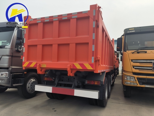 25 Tons Used HOWO Tipper Dump Truck 6X4 10 Wheeler with Bucket Dimension 5600X2300X1500