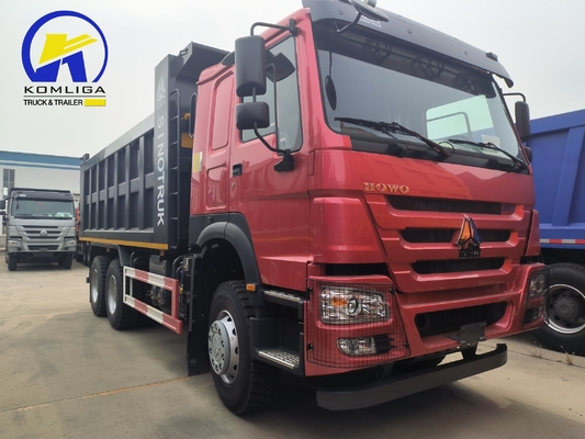 25 Tons Used HOWO Tipper Dump Truck 6X4 10 Wheeler with Bucket Dimension 5600X2300X1500