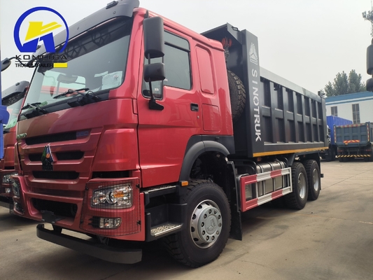 25 Tons Used HOWO Tipper Dump Truck 6X4 10 Wheeler with Bucket Dimension 5600X2300X1500
