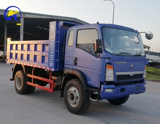 Customized Request HOWO 4X2 4X4 116HP Mini Light Dump Tipper Truck with Customization
