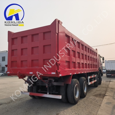 Red 8X4 Trucks 371 HP 375HP 400HP 420HP Sinotruk Heavy Duty Tipping Tipper Dumper Second Hand Dump Truck and HOWO Truck for Africa Market