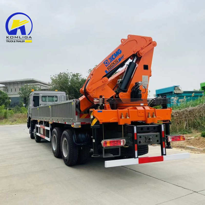 Techinical Spare Parts Support HOWO 6X4 4X2 Cargo Truck with Crane in and 4-6L Engine Capacity
