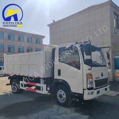 4X2 6 Wheels 5 Tons Load Capacity HOWO Mini Dump Tipper Truck for LHD/RHD Driving Style