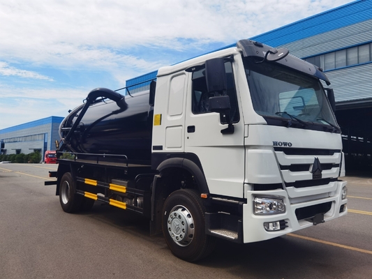 Sinotruk HOWO 4X2 4m3 5m3 6m3 8m3 Vacuum Sewage Waste Suction Truck for and 420HP