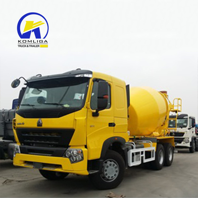 8560X2496X3800mm Used HOWO 6cbm 8cbm 9cbm Self Loading Concrete Mixer Truck with Pump