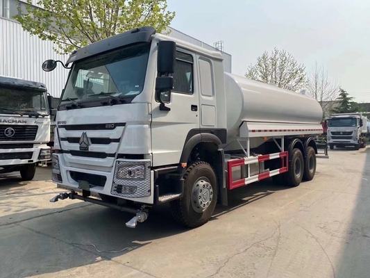 371HP 6X4 20000L 25000L Water Tank Truck with Zf8118 Steering and Pto Transmission