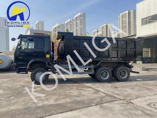 Used Sinotruck HOWO 6X4 371HP Tipper Dumper with Front Axle 9tons Loading Capacity