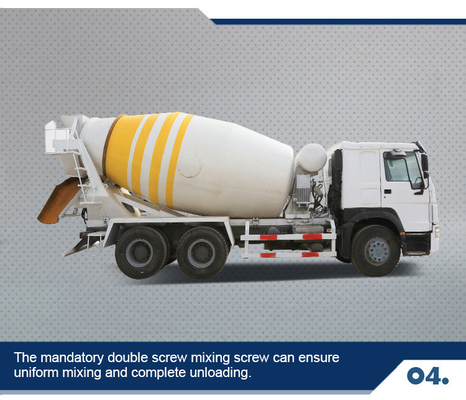 Sinotruk Concrete Mixer Truck with 6×4 Drive Wheel and Techinical Spare Parts Support