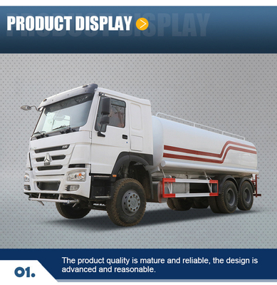 Ventral Tipper Hydraulic Lifting HOWO 6X4 Water Tank Truck with Blue Color