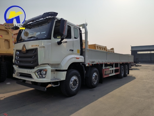 Sinotruk Sinotruck HOWO Hohan 8*4 Sidewall Drop Flatbed Van Lorry with Full Trailer