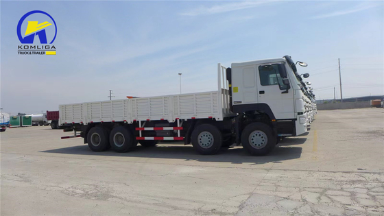 Sinotruk Sinotruck HOWO Hohan 8*4 Sidewall Drop Flatbed Van Lorry with Full Trailer