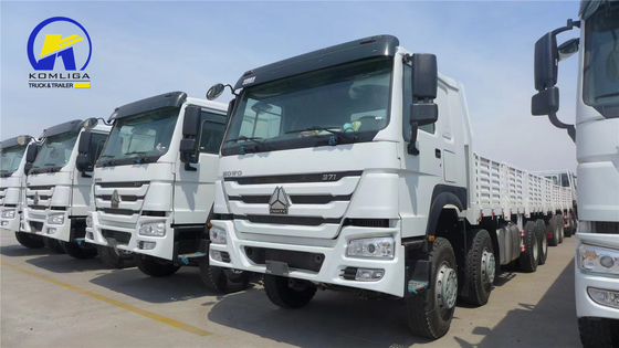 Sinotruk Sinotruck HOWO Hohan 8*4 Sidewall Drop Flatbed Van Lorry with Full Trailer