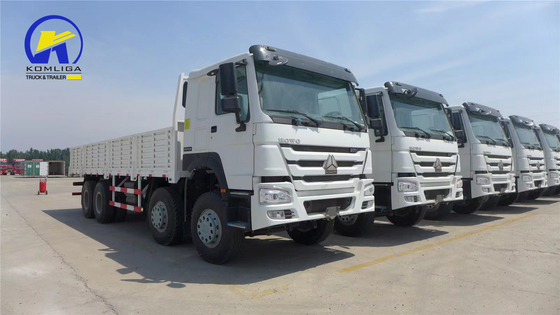 Sinotruk Sinotruck HOWO Hohan 8*4 Sidewall Drop Flatbed Van Lorry with Full Trailer