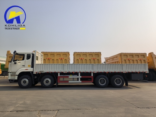 Sinotruk Sinotruck HOWO Hohan 8*4 Sidewall Drop Flatbed Van Lorry with Full Trailer