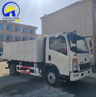 Radial Tire Design 2024 Sinotruk HOWO 4X2 Mini Dump Truck with One Sleeper Cab and A/C