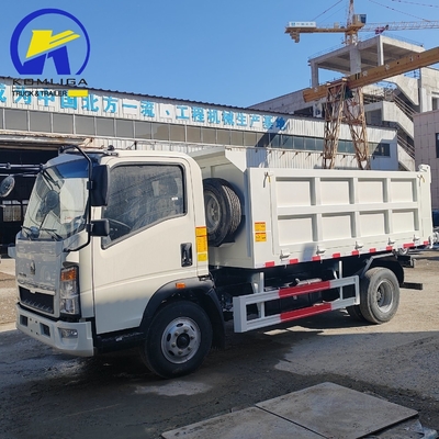 Radial Tire Design 2024 Sinotruk HOWO 4X2 Mini Dump Truck with One Sleeper Cab and A/C