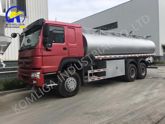 Manual 6X4 20cbm 25cbm 20000/25000 Liters Sinotruck HOWO Shacman Diesel Fuel Tank Truck