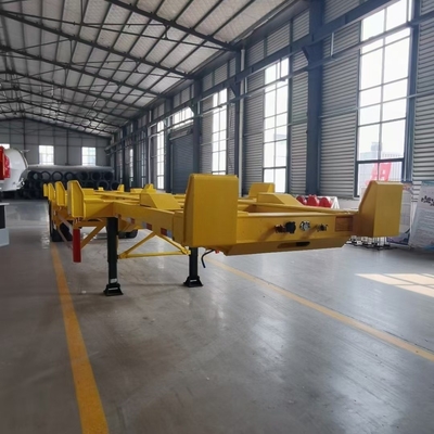 3 Axles 20FT 40FT Container Transport Chassis Skeleton Semi Trailer for 1X20FT Container