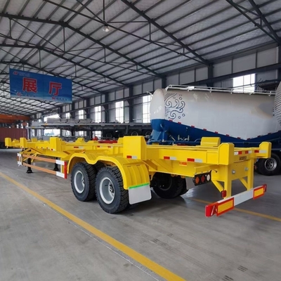 9.00*22.5/8.00-20/8.5-20 Rim 20FT Flatbed Container Truck Trailer with Jost King Pin