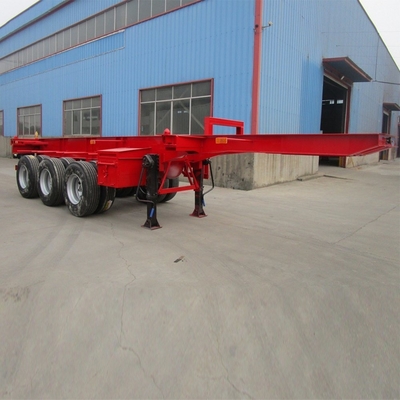 9.00*22.5/8.00-20/8.5-20 Rim 20FT Flatbed Container Truck Trailer with Jost King Pin