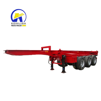 Leaf Spring 30-100 T Payload 40ton Tri-Axles 20FT Container Delivery Skeleton Trailers