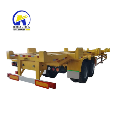 Leaf Spring 30-100 T Payload 40ton Tri-Axles 20FT Container Delivery Skeleton Trailers