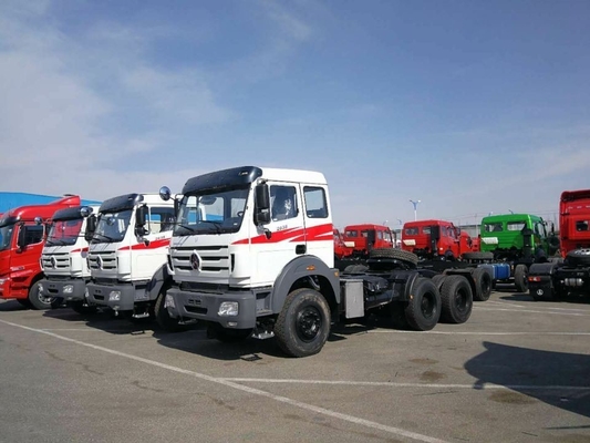 Beiben Tractor Head 6X4 3 Axles with Zf8098 Steering System and Fast 12js200t Gearbox