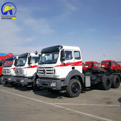 Beiben 6X4 10 Wheeler Used Prime Mover Tractor Head Truck with Zf8098 Steering System