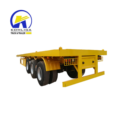 Customized 40FT Flatbed Trailer 40 prime Container Transport Chassis with ABS Option