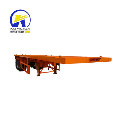 Customized 40FT Flatbed Trailer 40 prime Container Transport Chassis with ABS Option