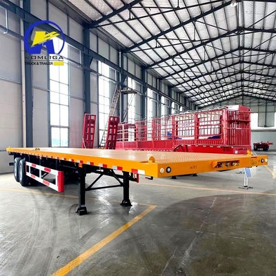 Customized 40FT Flatbed Trailer 40 prime Container Transport Chassis with ABS Option