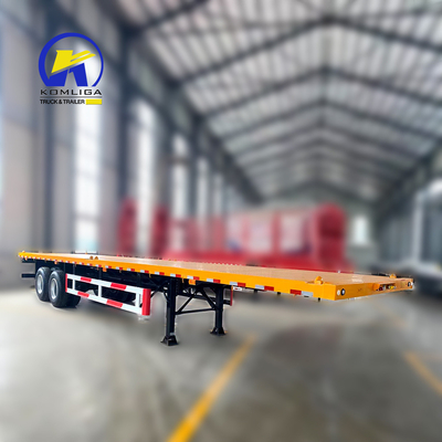 Customized 40FT Flatbed Trailer 40 prime Container Transport Chassis with ABS Option