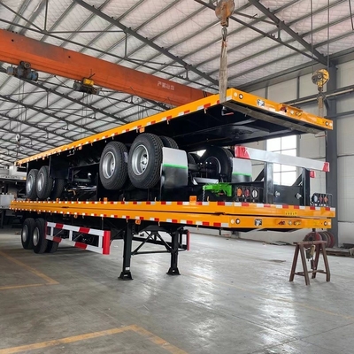 Customized 40FT Flatbed Trailer 40 prime Container Transport Chassis with ABS Option