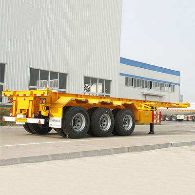 40FT Tri-Axle Skeleton Container Semi Trailer with 10/10/10 Leaf Spring and 8.5-20 Rim
