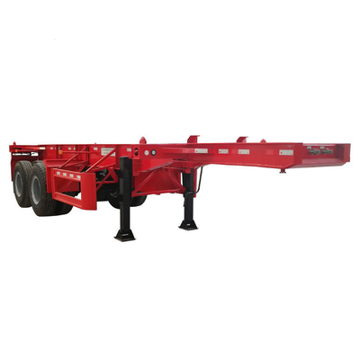 40FT Tri-Axle Skeleton Container Semi Trailer with 10/10/10 Leaf Spring and 8.5-20 Rim