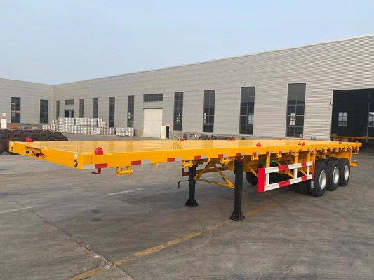 3 Axles 20 prime 40l prime Container Flatbed Trailer with Container Lock ECE Approved