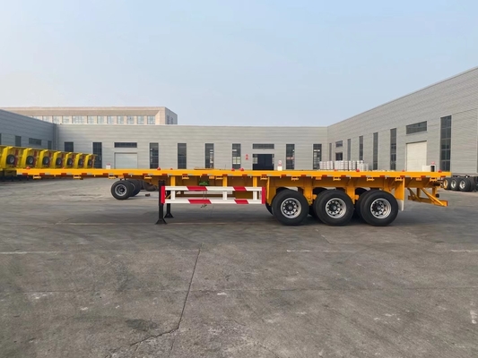 3 Axles 20 prime 40l prime Container Flatbed Trailer with Container Lock ECE Approved