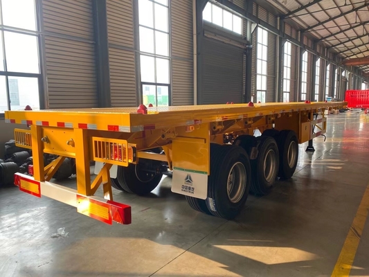 3 Axles 20 prime 40l prime Container Flatbed Trailer with Container Lock ECE Approved