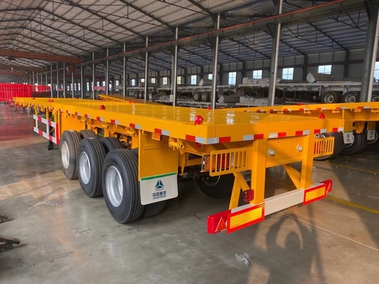 3 Axles 20 prime 40l prime Container Flatbed Trailer with Container Lock ECE Approved