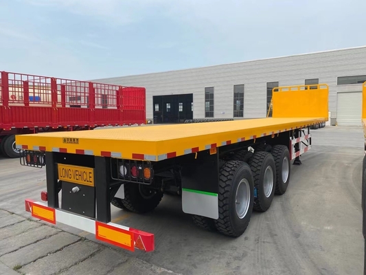 3 Axles 20FT 40FT Self Loading Container Semi Trailer Flatbed for Safe Transportation